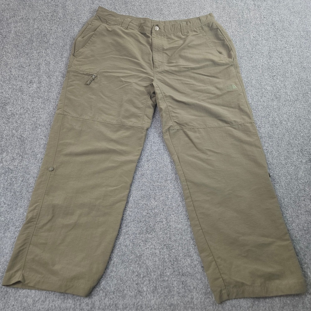 The North Face Hiking Pants Mens 40 Short Green Straight Leg Outdoor Gorpcore